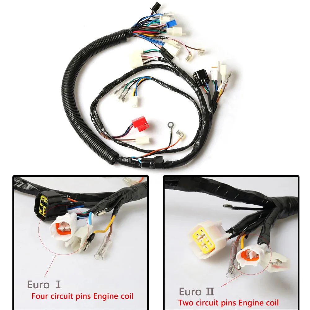 Arnés de Cableado Completo para Motocicleta YAMAHA YBR125 YBR YB 125, Cableado Completo del Vehículo, Cable de Conexión, Conjunto de Cables de Circuito