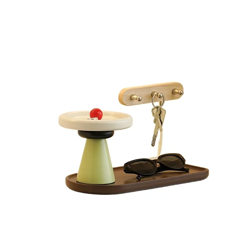 

Modern light luxury desktop ornament storage rack entrance key tray