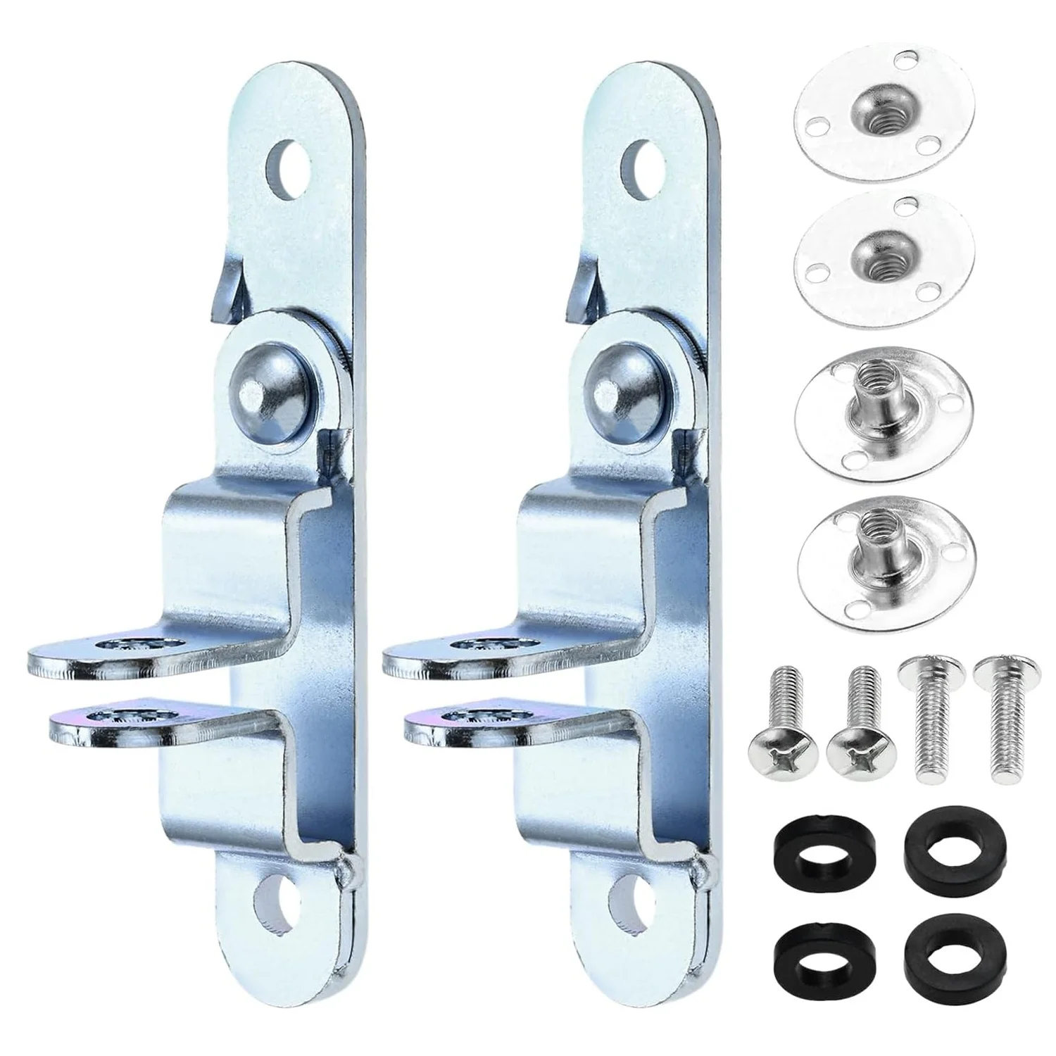 

2 шт. закрытые дверные защелки для грузового прицепа, закрытая дверная защелка прицепа, навесной замок, ручка замка, держатель кулачкового замка с винтами, гайки