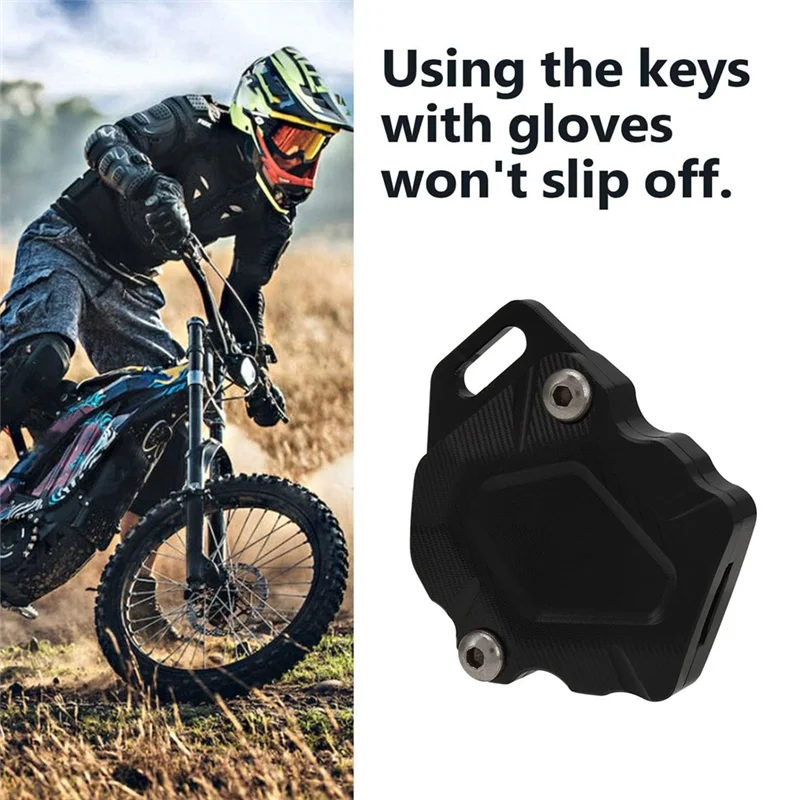 For Sur-Ron Sur Ron Light Bee S X Electric Dirt Bike Motorcycle Key Cover Case Cap Shell Protector - Black