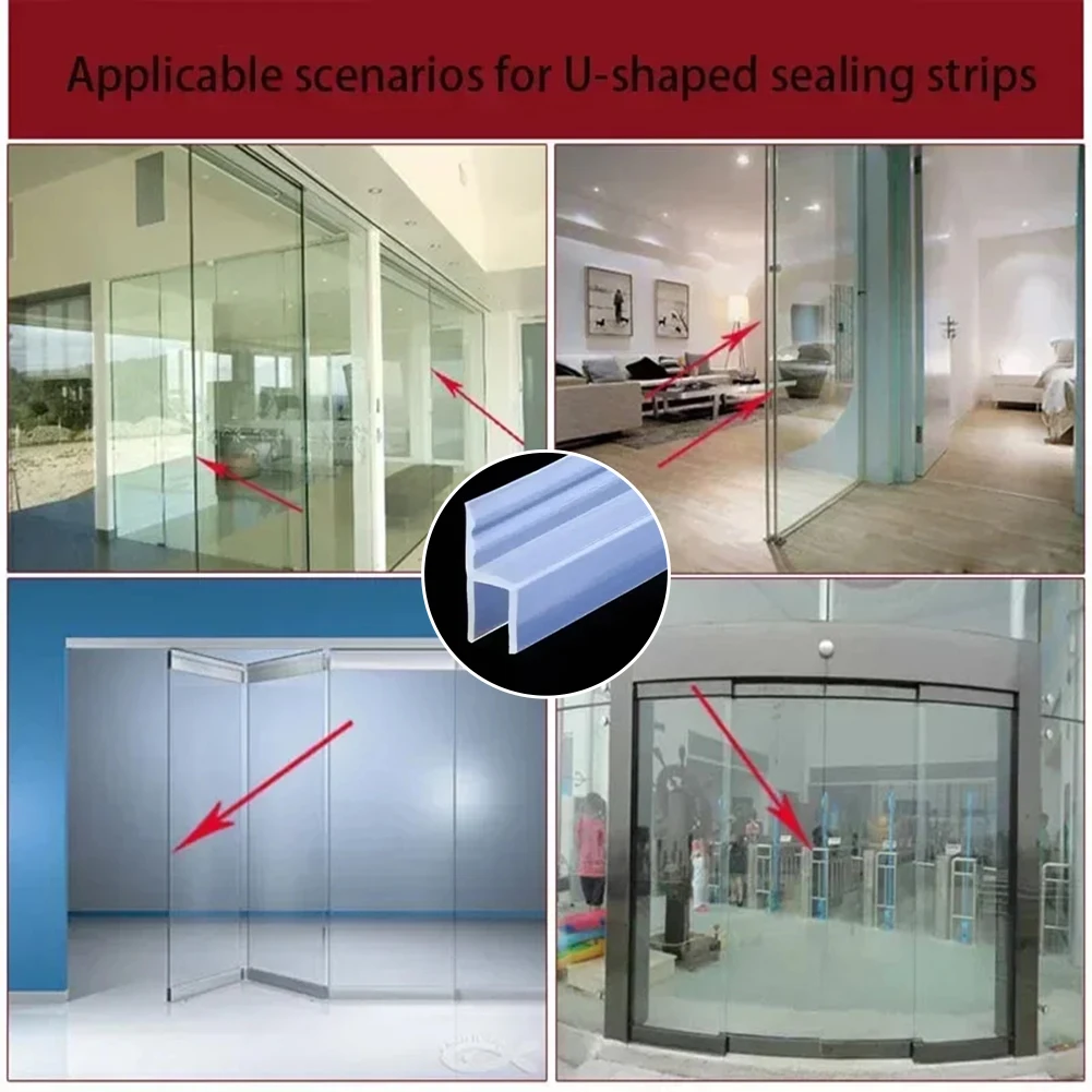 

Bathroom Waterproof Glue Strip 100cm PVC Transparent Seal Strips, High Temp Resistant For Bathroom Kitchen Tile Glass Metal
