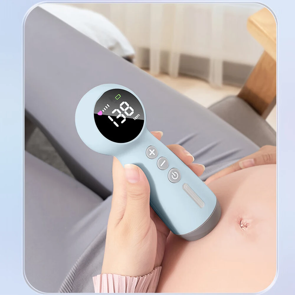 Ultrason Doppler Fetal 3.0MHz Fetal Doppler bebek ses Angelsound monitör hamile bebek kalp atışı veri DSP teknolojisi