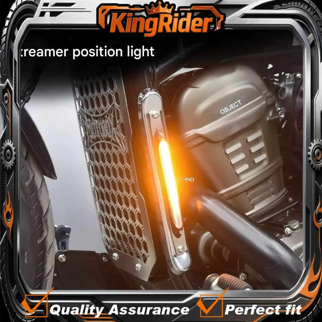 【Supreme quality】Sequential Running Light LED Turn Signal DRL for BENDA ROCK 707 Radiator Guard Grille Modified Kit