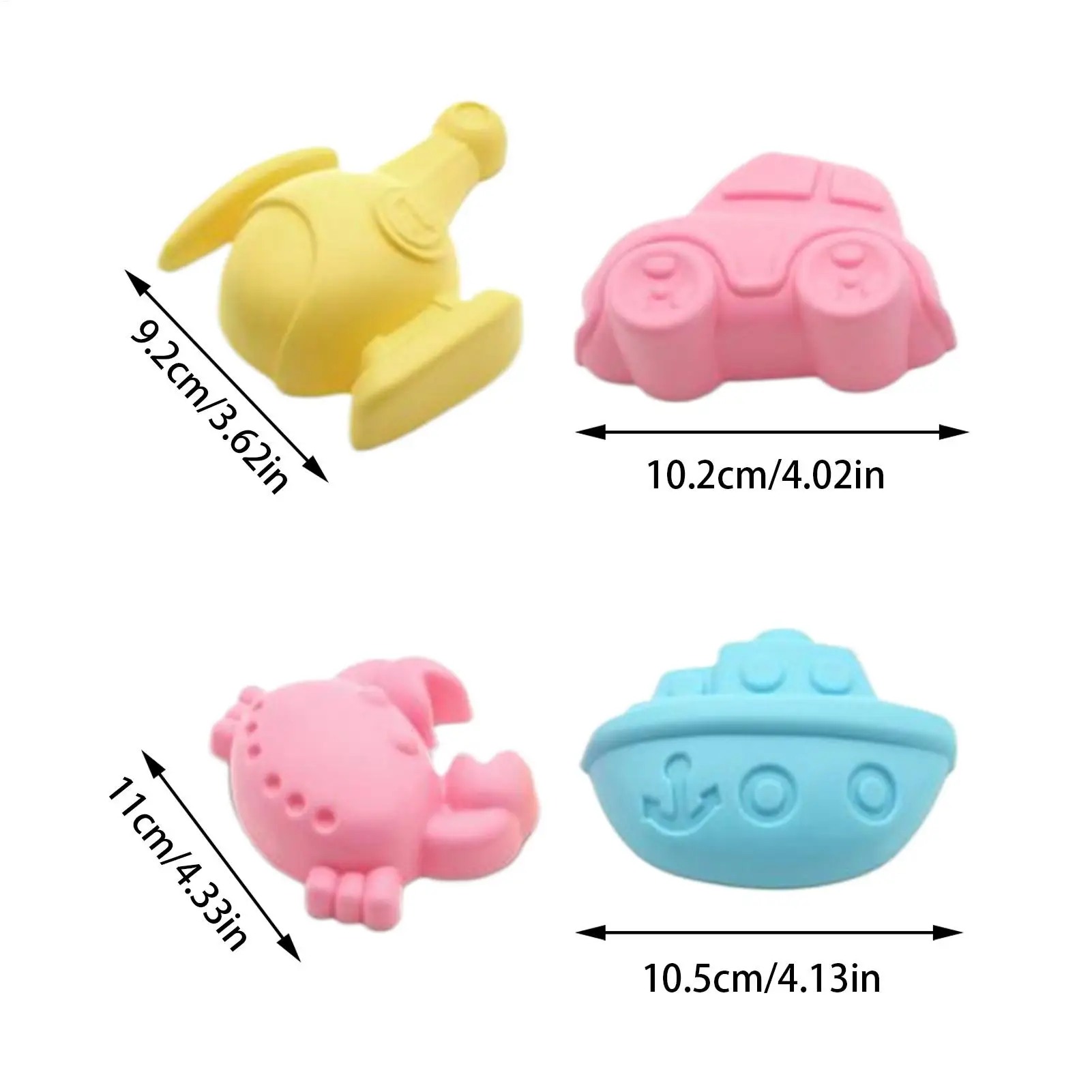 เด็กวัยหัดเดินของเล่นชายหาดแม่พิมพ์ทรายและชุดพลั่วพลั่วหิมะเด็กเกมการศึกษาก่อนวัยเรียนกิจกรรมการเรียนรู้สําหรับฤดูร้อนริมสระน้ํา