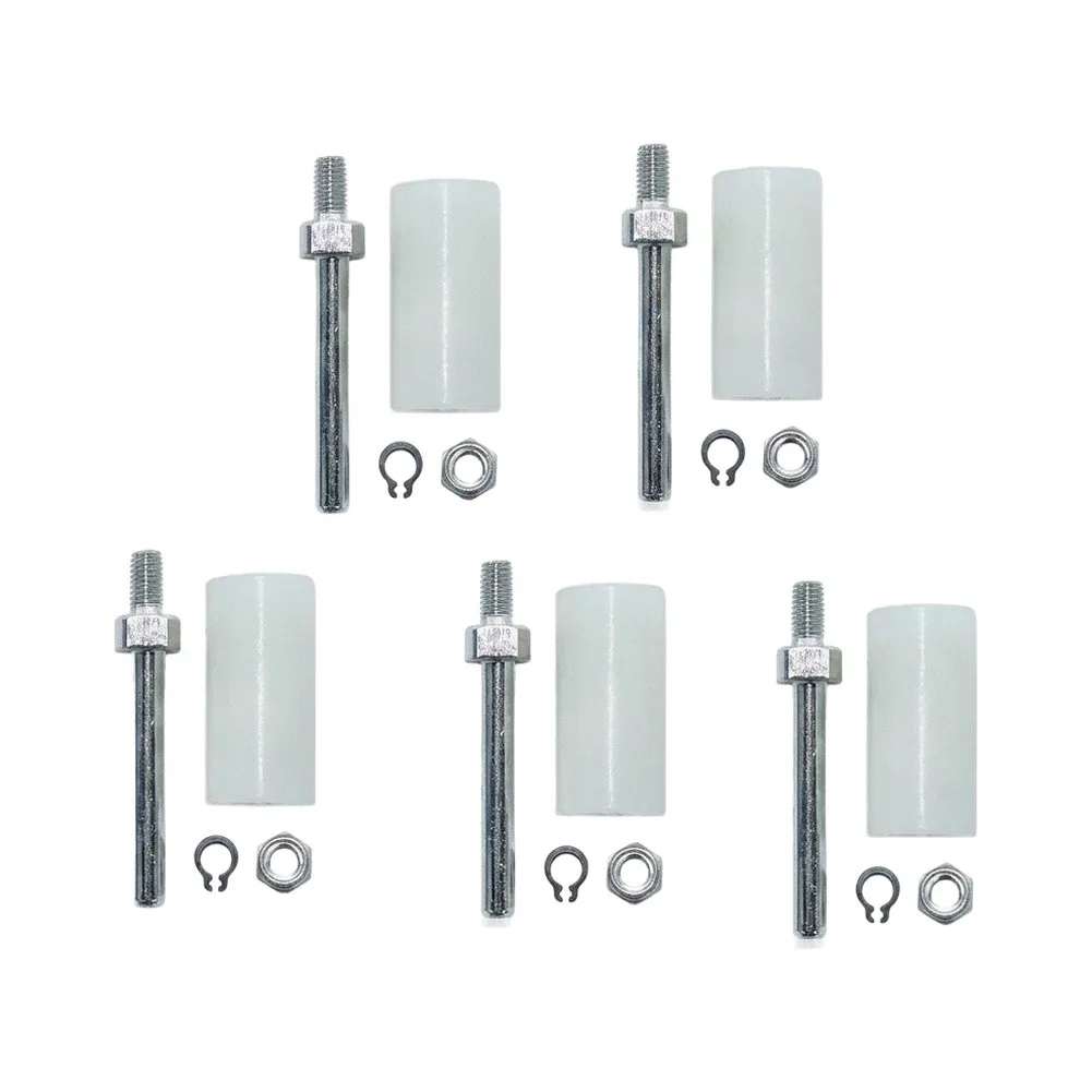 Chain Stop Kit for Chainsaw For MS440 MS460 044 046 1122 650 7700 5PCS Guide Blocks Plastic Metal White Silver