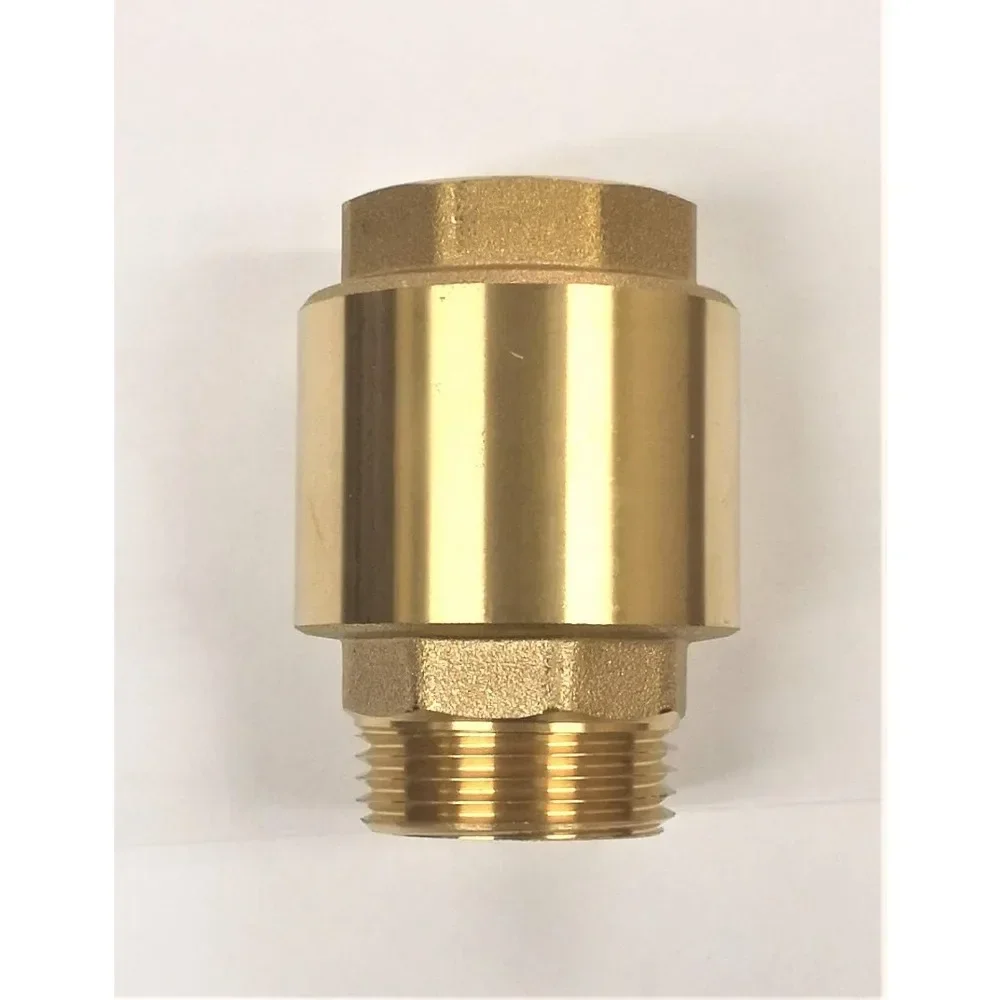 Brass Check Valve 1.25 Inch Male NPT Inlet Female NPT Outlet