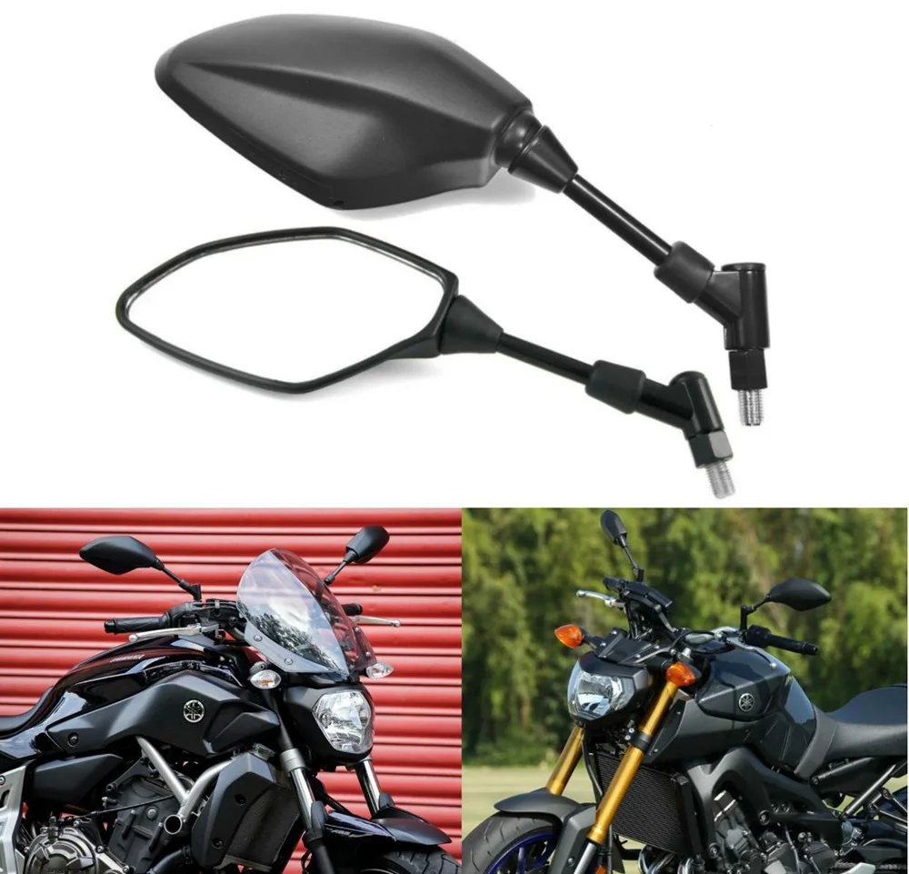 10MM Bolt RearView Mirrors For Yamaha MT25 MT03 MT07 FZ-07 MT09 FZ-09 FJ-09 MT10 MT25 FZ-10 FZ8 FZ6 Fazer FZ6R XJ6 XSR700 XSR90