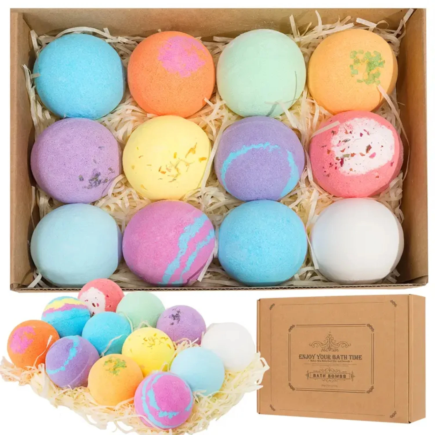 Ideal for fun and relaxation in the bathtub, this perfect set of 12 giant bubble bath balls is specifically designed for kids an