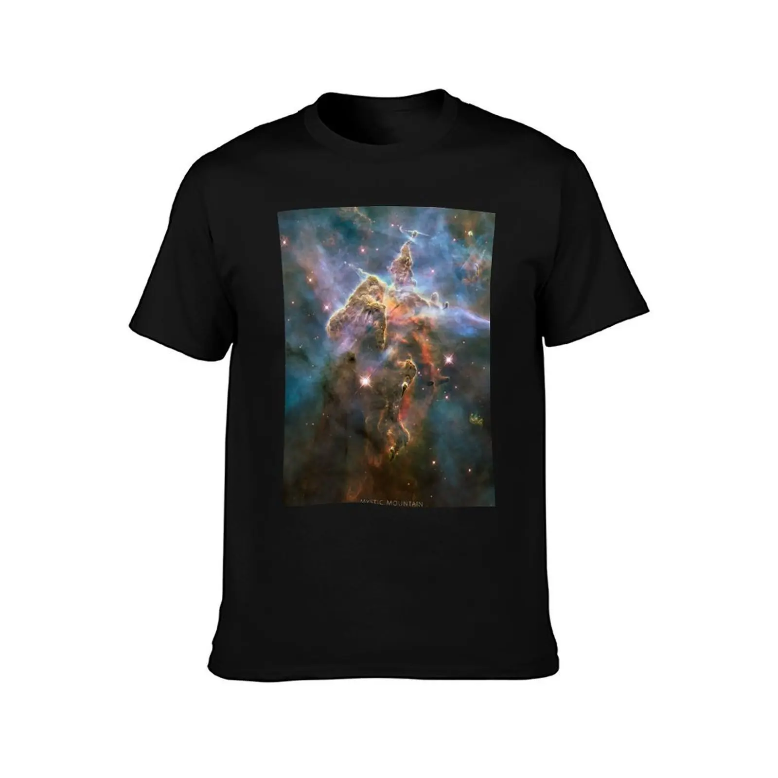 Mystic Mountain Nebula HD! T-Shirt Sports Casual Breathable Tee Shirt T-Shirt
