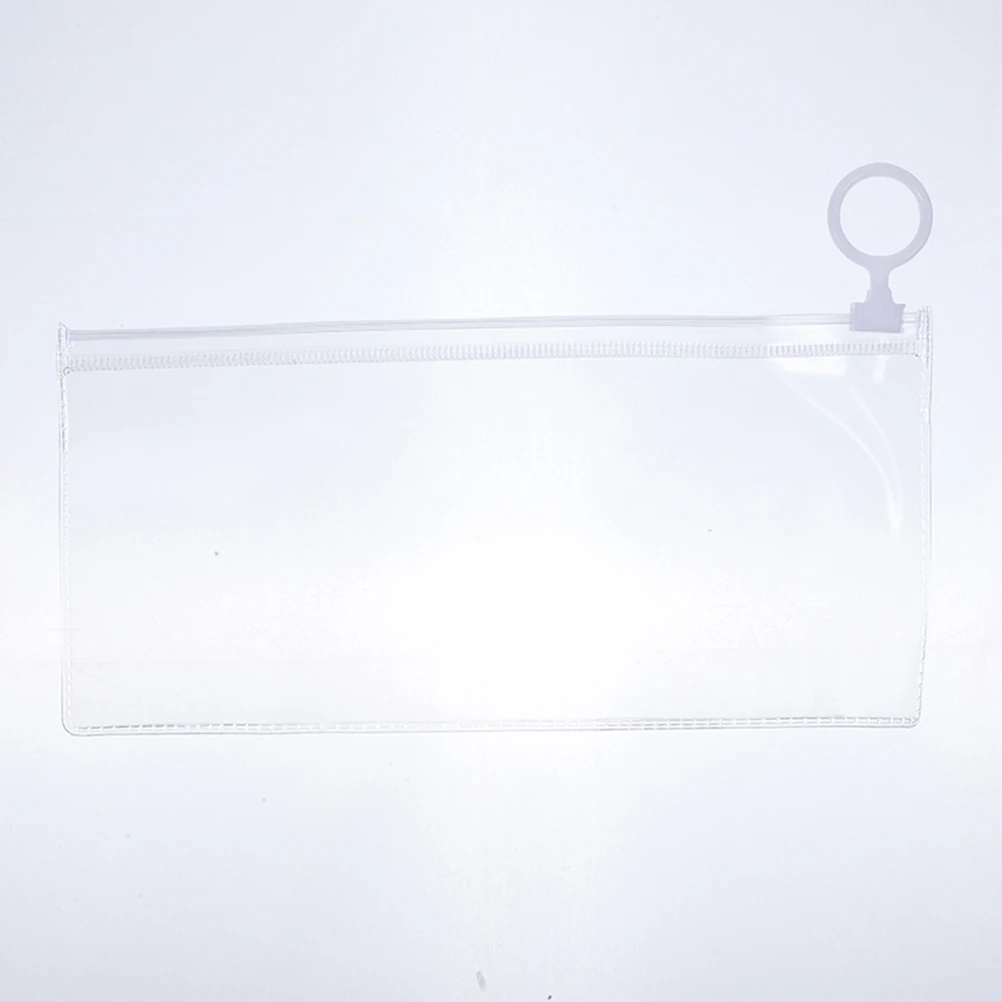 

30 Pcs Transparent Stationery Case Pencil Bag Containers Large Capacity Zipper Design Multi Use Bags PVC Pen Pouch Clear Plastic
