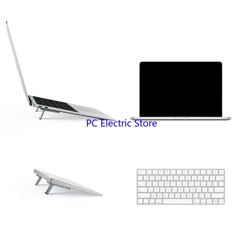 

F19C Mini Laptop Riser Adjustable Cooling Stand For MacBook Laptop Heat Dissipation Skidproof Pad Foldable Holder