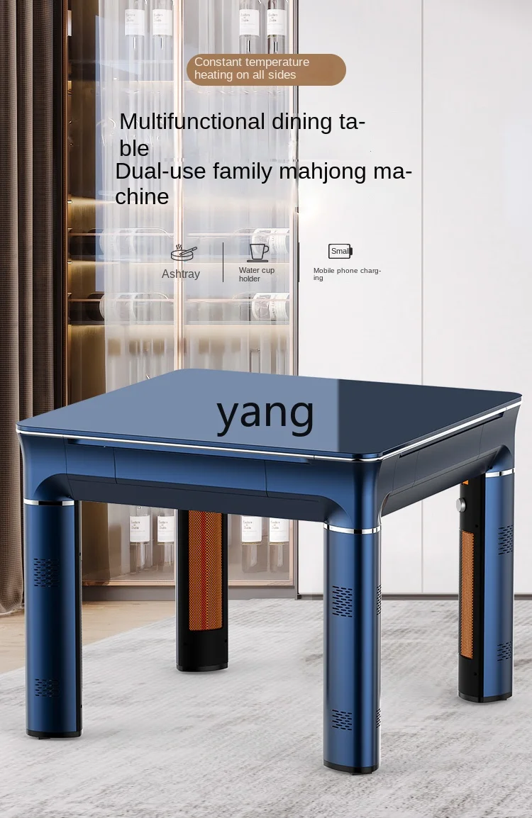 LTT Heating Dining Table Mahjong Machine Automatic Dining Table Dual-Use Heating Mahjong Table