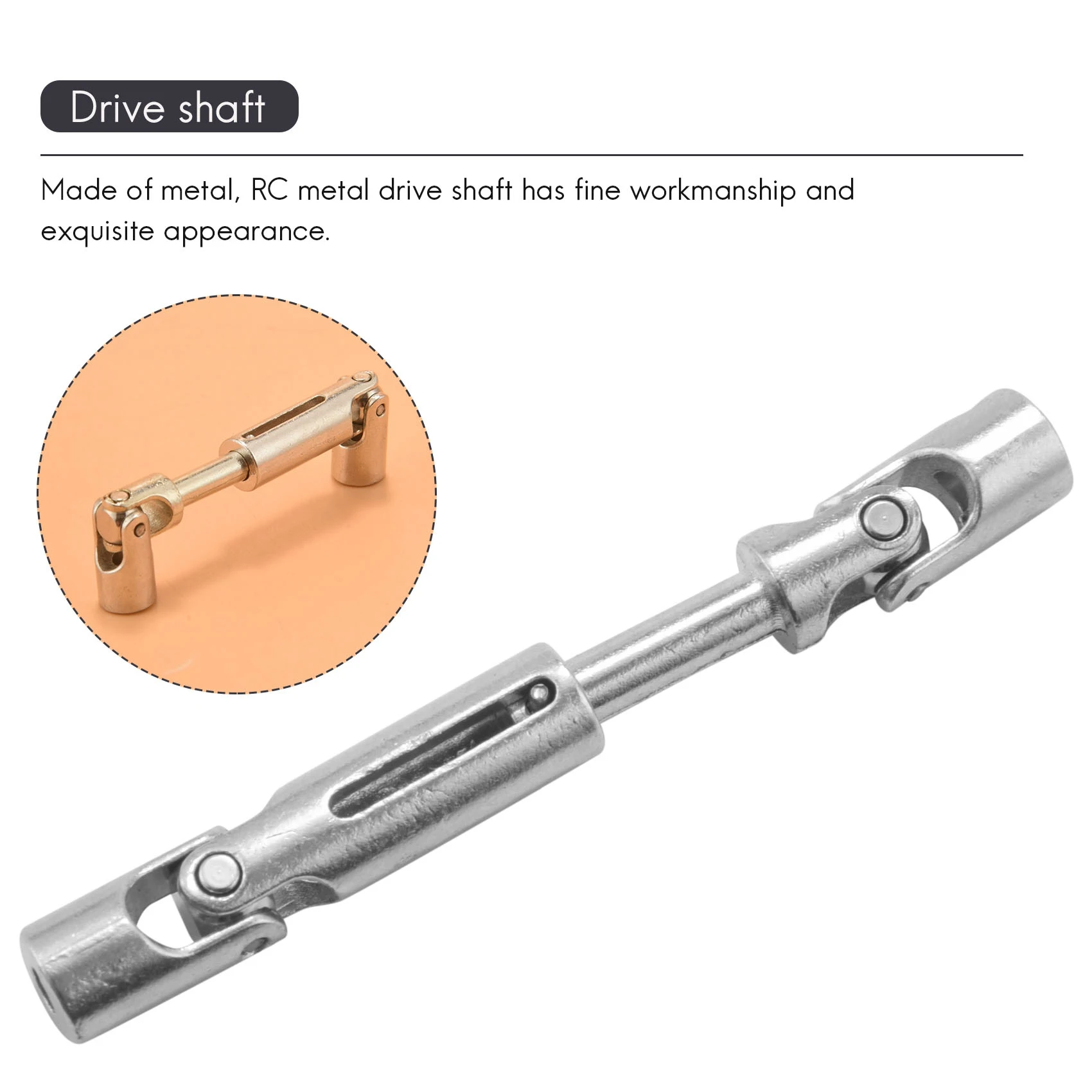 B78B-New Upgrade Metal CVD Drive Shaft For WPL D12 C24 C34 B14 B24 B16 B36 MN D90 MN99S Henglong RC Car Parts Accessories