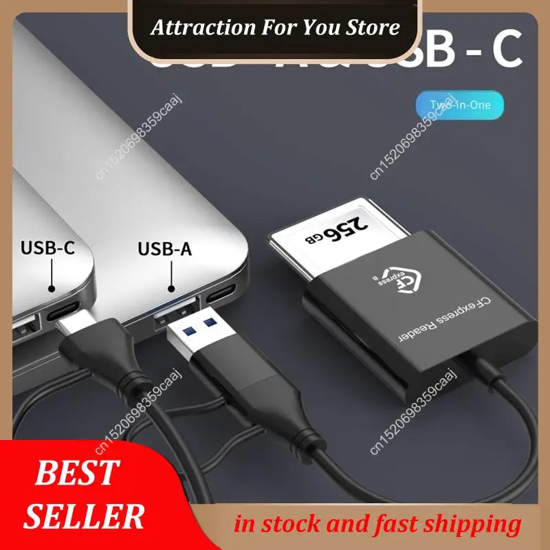 حار بيع 10Gbps Cfexpress نوع B قارئ بطاقات الكاتب USB3.2 Gen2 USB-C قارئ بطاقات Cfe لنظام أندرويد Win XP/Vista/7/8/8.1/10/11 #2
