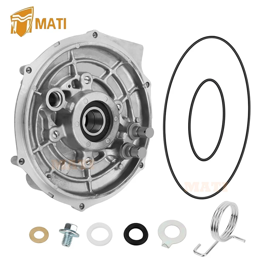 MATI Rear Brake Backing Plate with Bearing Seals Kit for Honda Rancher 350 2000-2006 Rancher 400 2004-2007 91057-HA8-004