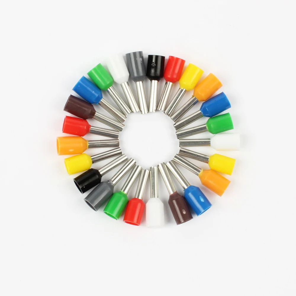 DIANQI E1508 terminali isolanti per tubi 1.5 mm2 100 pz/pacco connettore per cavi connettore terminale a crimpare isolante E-