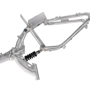 

Электрическая рама, рама дорожного велосипеда с удобной ездой, простой прочный подтягивающий аккумуляторный ящик, складной амортизатор