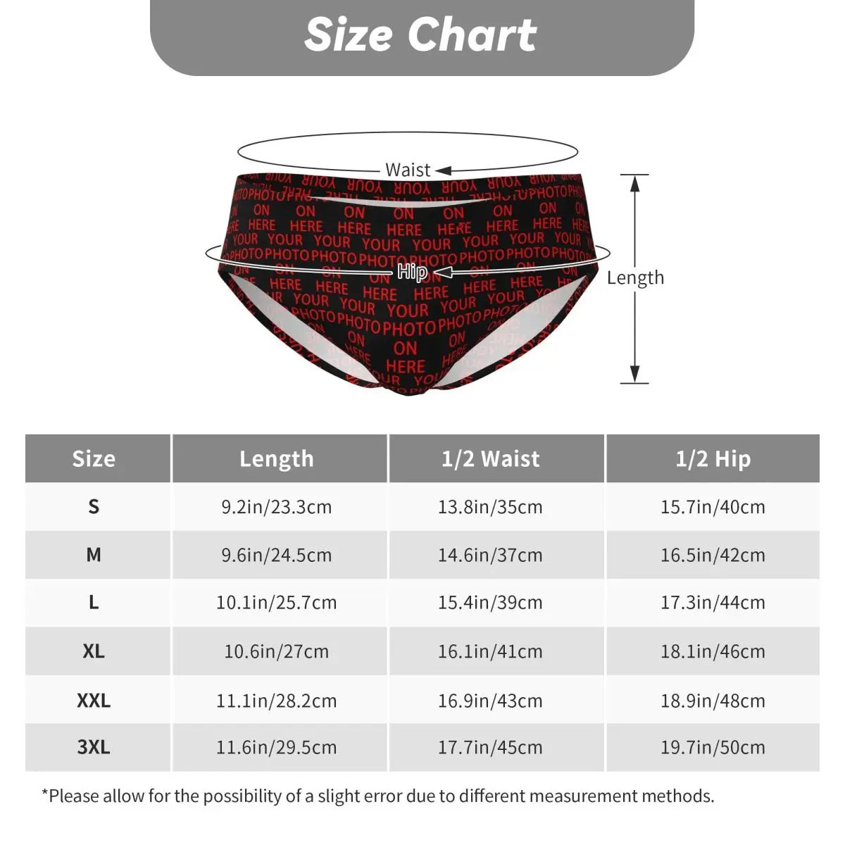 Custom Mens Family Pets Custom DIY Logo Panties Underwear Male Soft Customized Photo Print Briefs Underpants image 6
