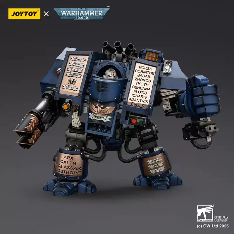 

JOYTOY Warhammer 40K 1/18 Space Marines Ultramarines Venerable Dreadnought 20cm Soldier Action Figure Model Toy Collection Gift