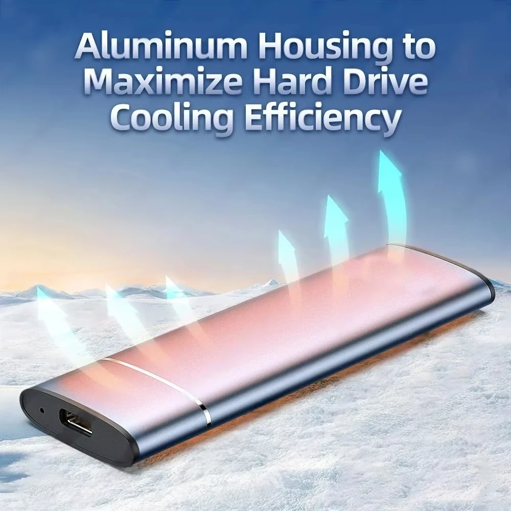 M.2 SATA NVMe SSD Enclosure Adapter 10Gbps to NVMe SSD Case USB C 3.1 Gen2 SATA NGFF PCIe External Hard Drive Box for Laptop PC