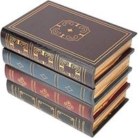 Multicolor Book Shape Wooden Storage Box Home Ornament Hide-a-Spare-Key Outdoor Indoor Travel Medicine Box Gift Office Decor