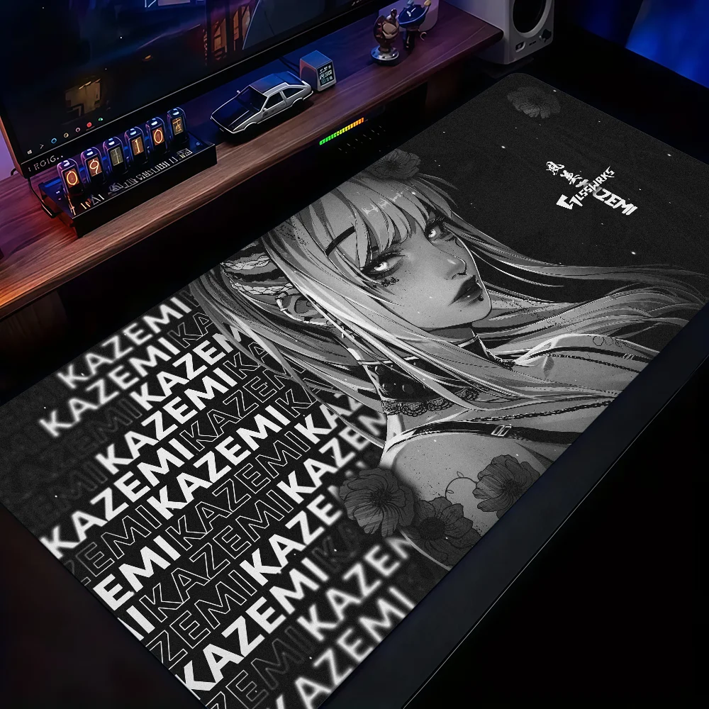 K-Kazemi Anime Girl Mouse Pad Non-slip Thickened MousePad Large Writing Lockedge Office Student Gaming Cushion