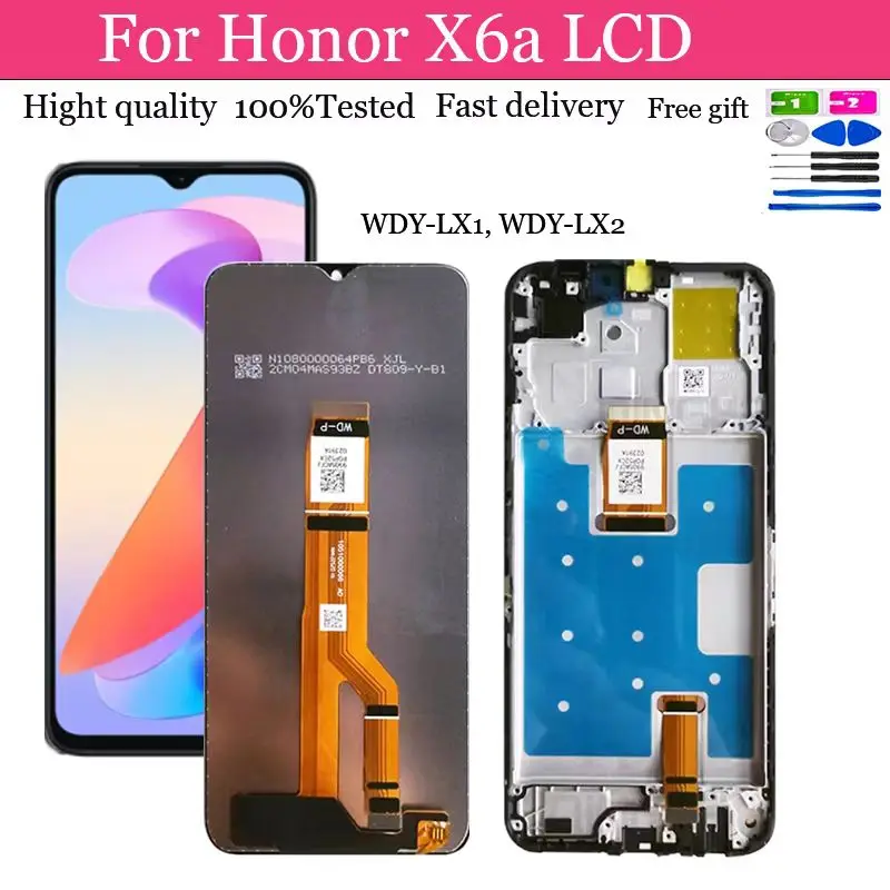 

6.75"Test X6A LCD For Huawei Honor X6a LCD Display Touch Screen Digitizer Assembly Replacement WDY-LX1 Display Screen