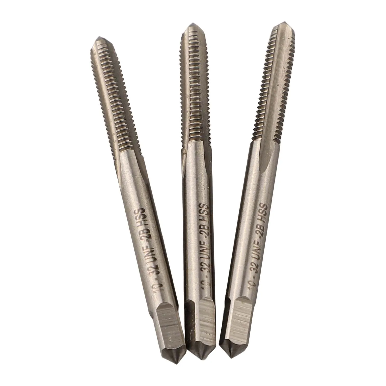 3 Pcs 10 X 32 Tap Set 10x32 Thread Tap High 10-32 Threading Tap Tool Speed Steel Thread Taps CNC Metalworking Manufacturing Tool