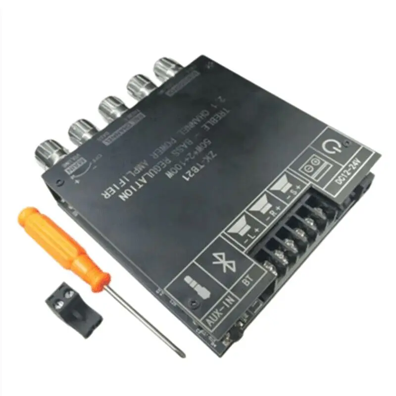 1pcs ZK-TB21 BT 5.0 Subwoofer Amplifier Board 50W*2+100W 2.1 Channel Power Audio Stereo Bass AMP TPA3116D2