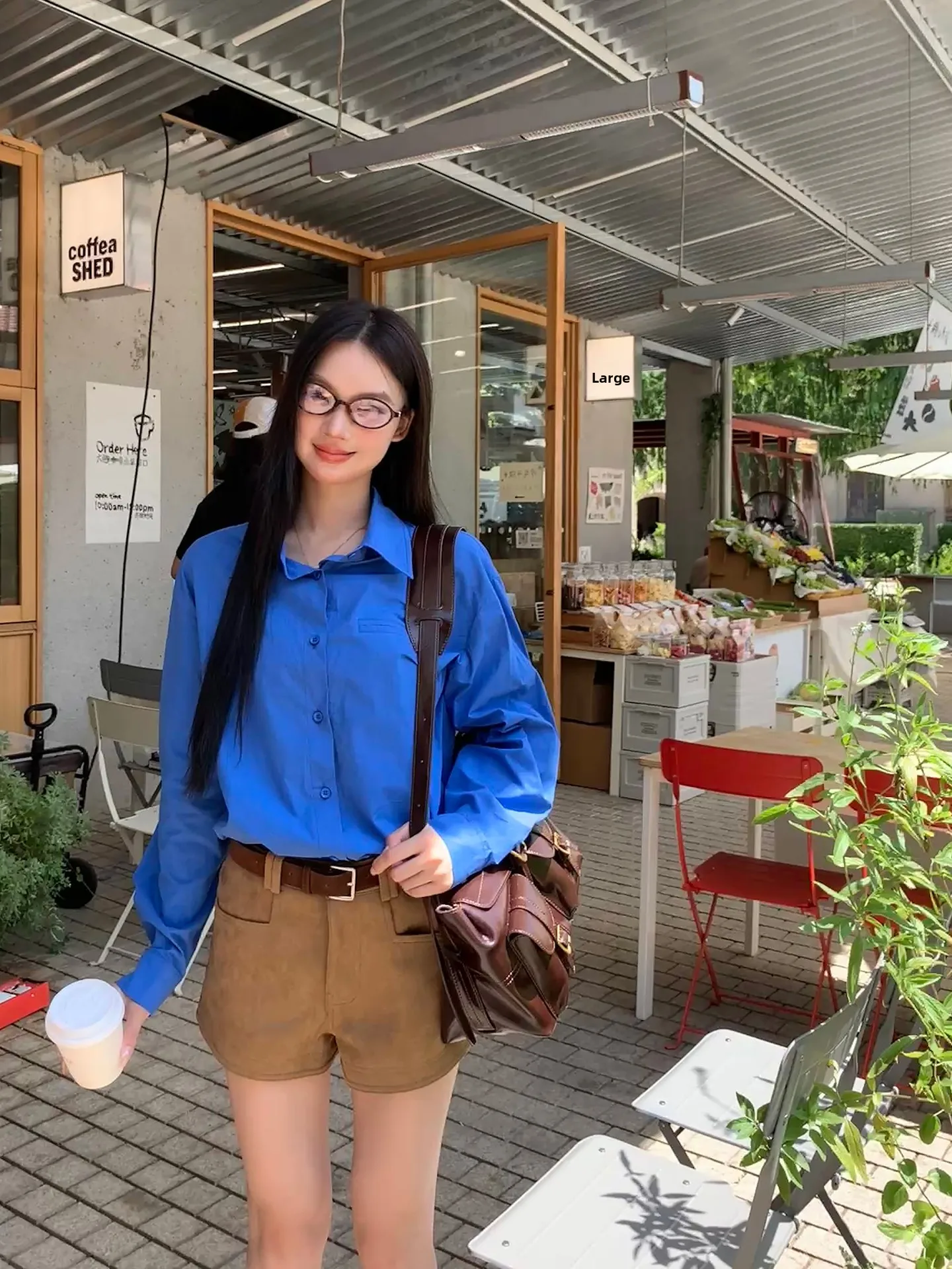 

Синяя длинная женская одежда Sve irt, новинка 2023 года, осенняя одежда Fre Sle для поездок на работу, хлопок, 00% прямой воротник с воротником на пуговицах