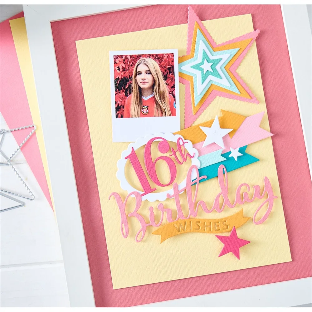 Grand Happy Birthday Oh so Merry Metal Cutting Dies Stamp Stencils August 2026 New DIY Scrapbook Diary Production Handmade Cards - view 3
