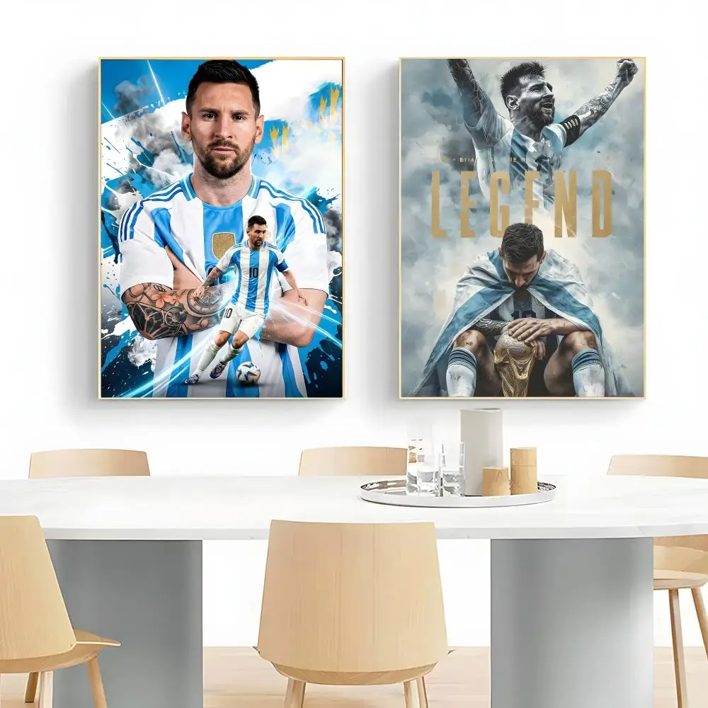 Sporty Athlete L-Lionel Messi Poster Wall Art Print Decorative Mural Home Decor Gift Unframed