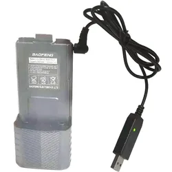 Baofeng-cargador de batería USB, Cable de 2022 mAh, 5RA, 5RB, UV-5R Plus, BF-UVB3, UV-S9, UV-R50, 3800 UV-82