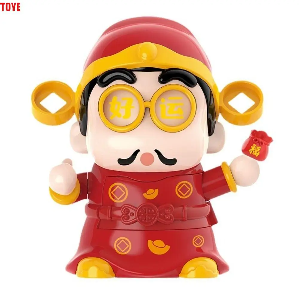 

Chinese Style God of Wealth Face Changing Toy DIY Crafts Plastics Sichuan Face Changing Doll Mini Bless Face Changing Doll