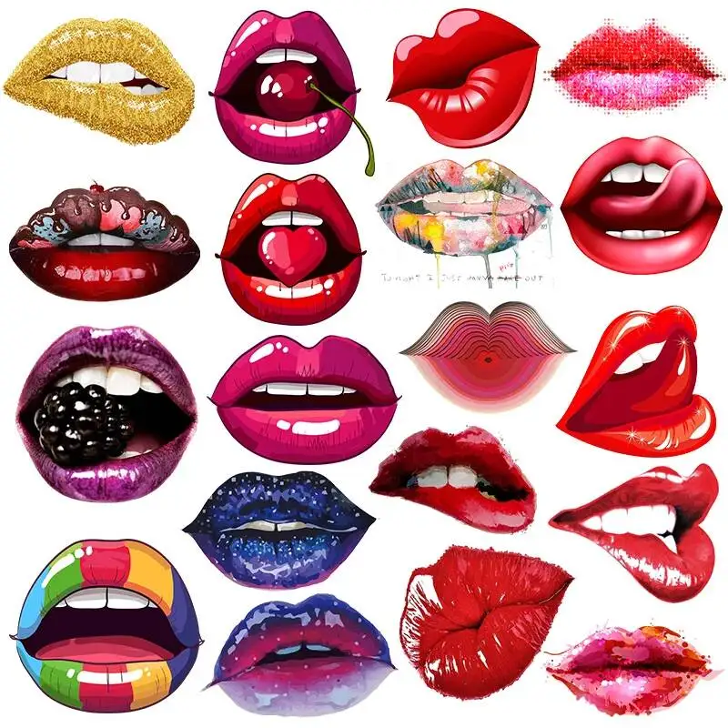 Colorful Print Lips…