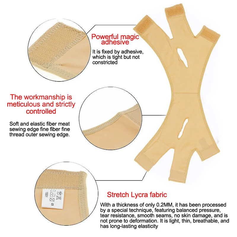 Nouveau 1 pièces bande de Lifting du visage visage V Shaper visage minceur pansement visage gaine plus mince Double menton Visage LBHL30