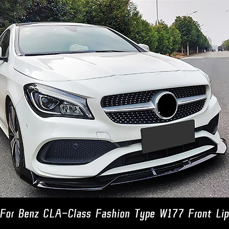 

For 2017 2018 19 Mercedes Benz CLA Class Fashion Type W177 Front Bumper Lip Side Splitters Diffuser Spoiler Air Trim Accessories