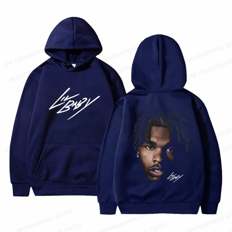 Hip Hop Rapper Lil Baby Hoodies Men Women Fashion Oversized Hoodie Kids Coats Women Sweats Womens Clothing Music Album Tracksuit