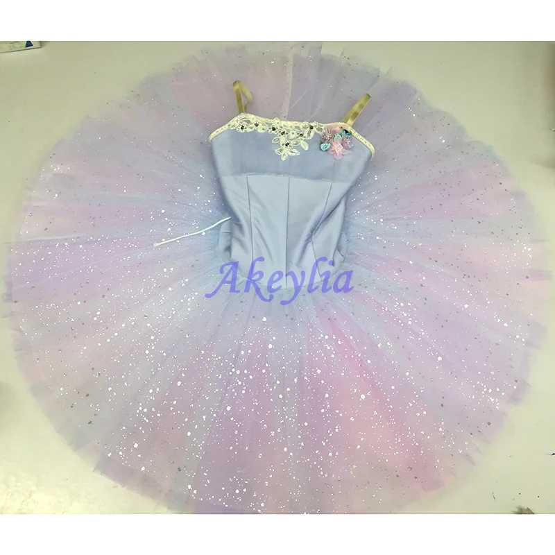 

Jina dance Cupid professional ballet tutu Violet classical women performance pancake tutu competition blue purple JN0519