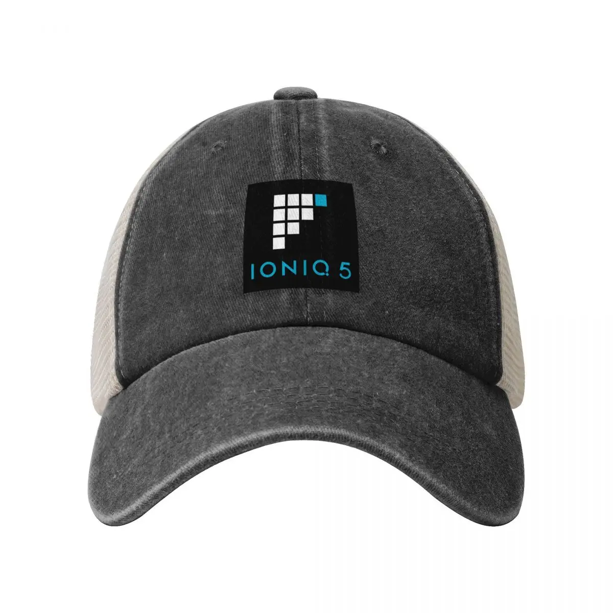 Ioniq 5 - Fully Charged logo Cowboy Mesh Baseball Cap |-F-| Golf Hat Man Boy Child Women's