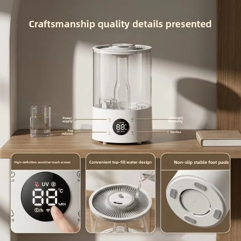 280mL/h Humidifier 4L Mist Maker Fogger Broadcast Aromatherapy Essential Oil Diffuser Scent Home Air Humidifiers