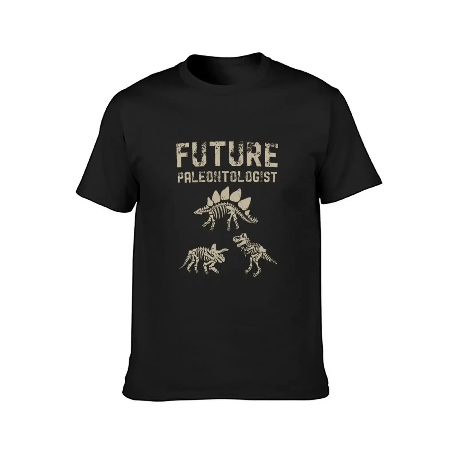 Dino Future Paleontologist Paleontology Gift Dinosaur T-Shirt summer clothes graphic shirts plain heavy weight t shirts for men