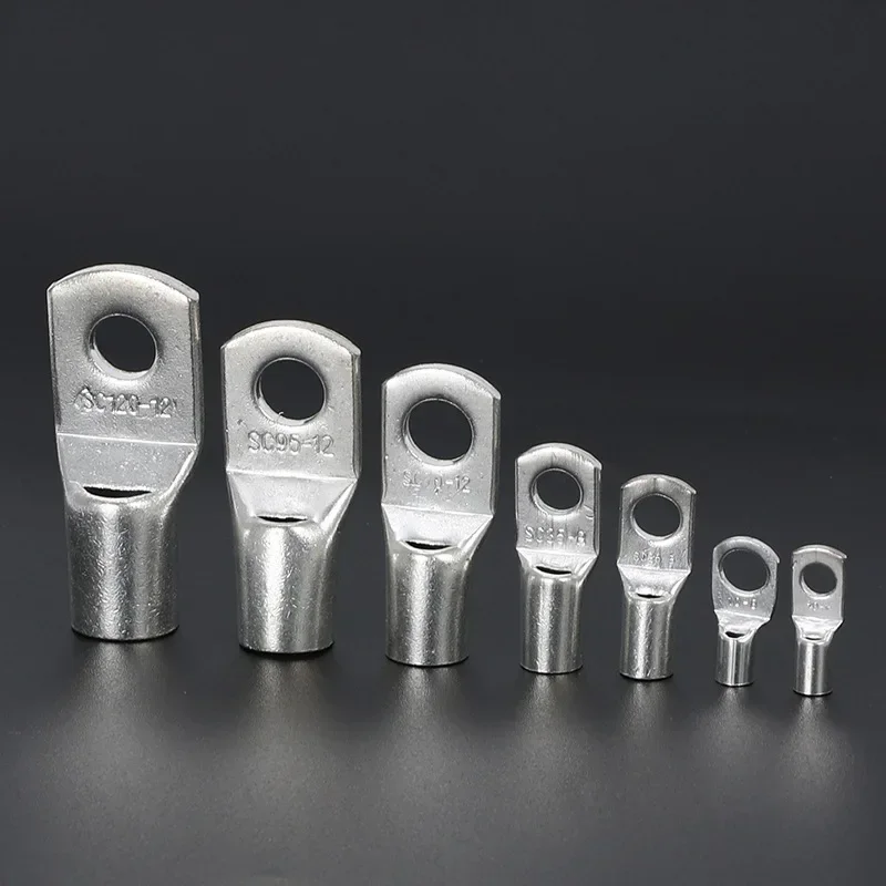 SC Type Wire Nose Terminal SC6/SC10/SC16/SC25/SC35/SC50/SC70/SC95m㎡ Hole 6/8/10/12mm Crimp Terminal Cable Connector