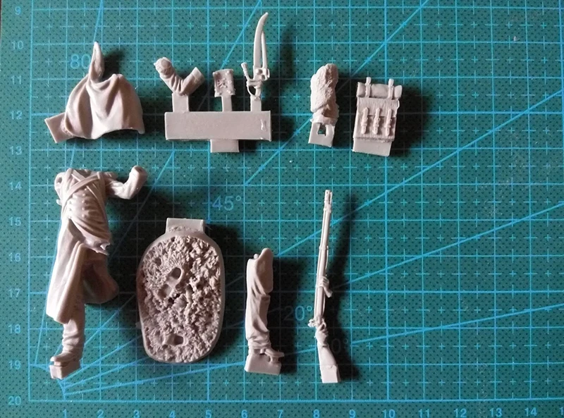 54mm Resin Figure Model Assembly Kit Resin Diy Toy Unpainted Napoleonic War French Guard Grenadier