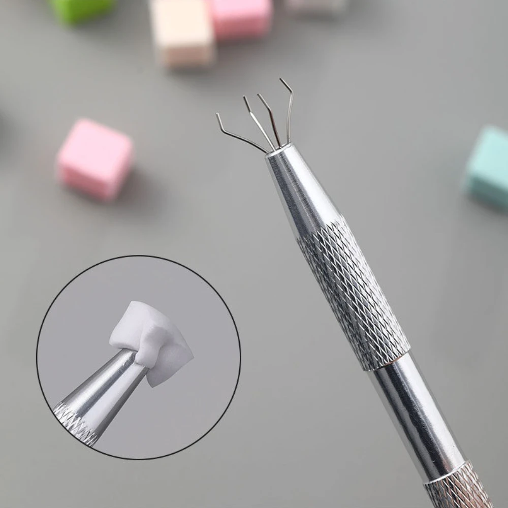 50Pcs/bag Mini Sponge Block Nail Art Gradient Smudge Brushes White Square Nail Buffer Blocks Manicure Tools Wholesale