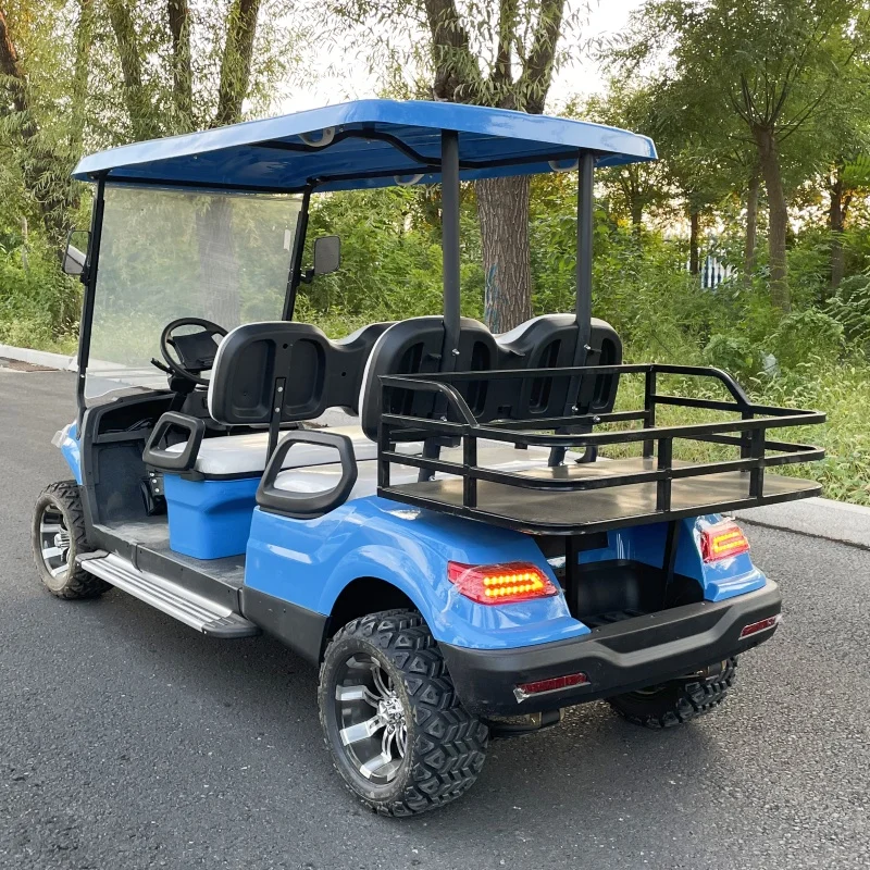 China electric golf carts for sale 4 6 seater lithium 72V battery wholesale price Explore club buggies golf carts