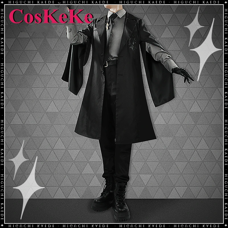 【Customized】CosKeKe Kanakana/Knkn Cosplay Anime VTuber Costume Fashion Handsome Uniforms Halloween Party Role Play Clothing New