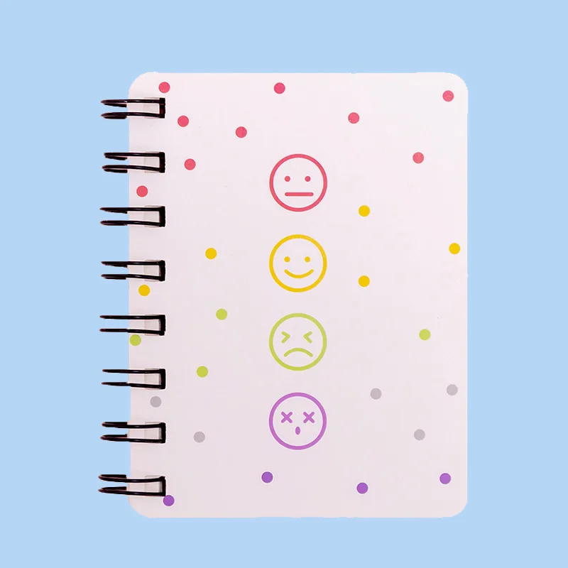 12 Pcs Little Flower Rollover Coil Book Student Mini Portable Loose-leaf Notebook Notepad A7 Pocket Book