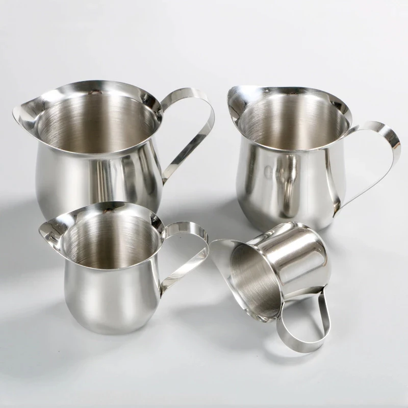 Stainless Steel Milk Jug Frothing Pitcher Espresso Milk Frother Cream Cup Coffee Latte Cream Pitcher Kitchen Coffee Accessories