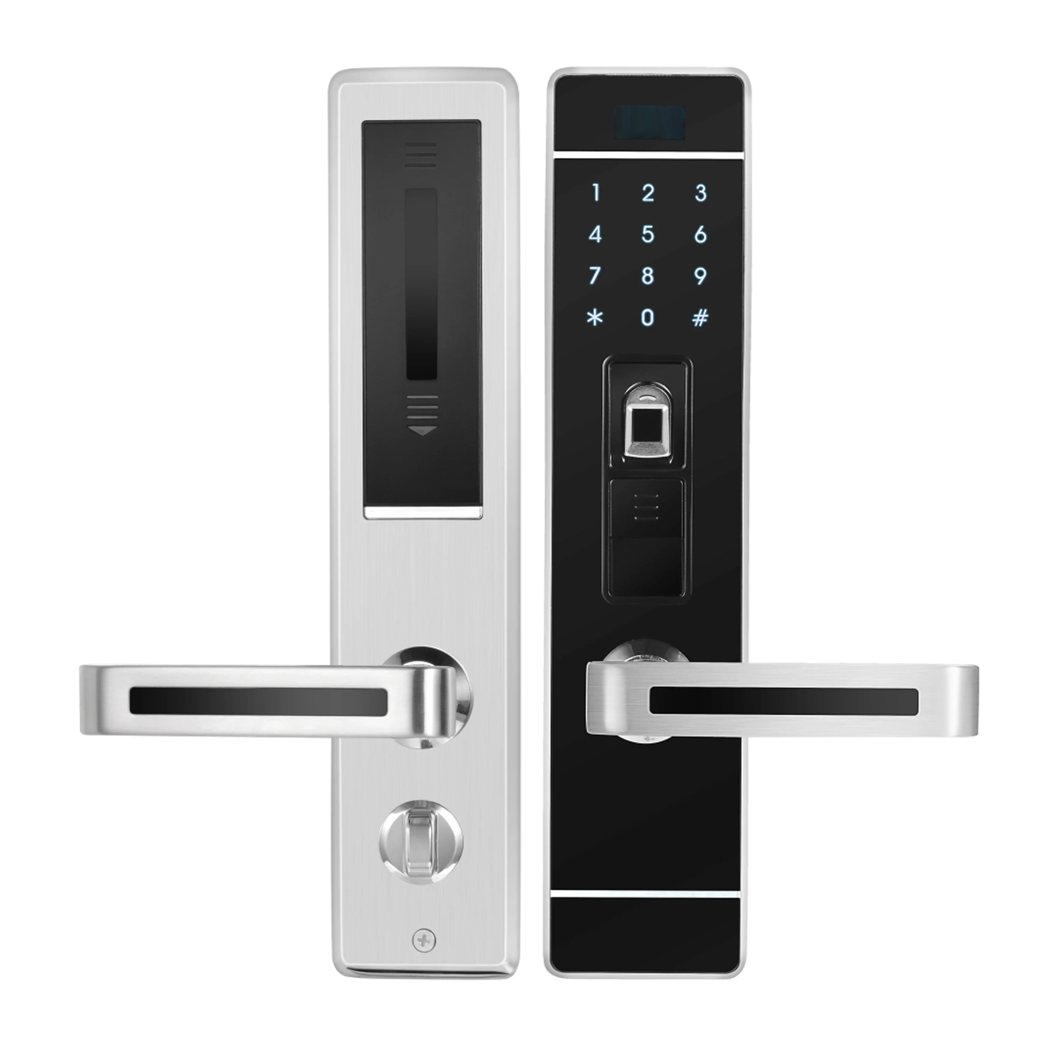 

Zigbee Smart Fingerprint Door Lock with APP Remote Control,Card, Password for Home Automation,